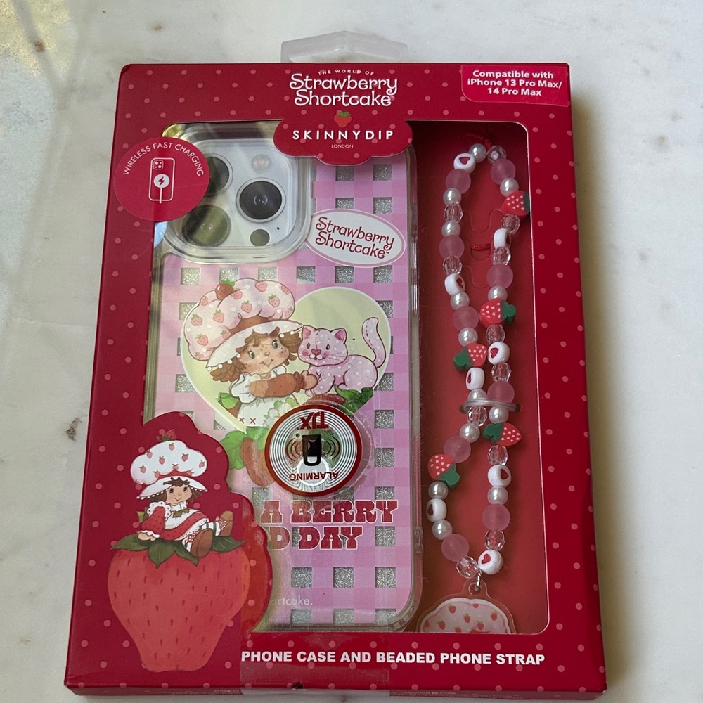 New Strawberry Shortcake iPhone 13‎ and 14 Pro Max Case - Pink